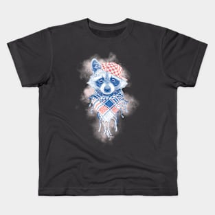 Rocco Raccoon - blue version Kids T-Shirt